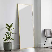 The flat and bright surface provides you clear and neat visual effect 3. Better Homes Gardens 27 X 70 Gold Metal Rectangular Leaner Mirror Walmart Com Walmart Com