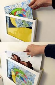 40 Easy Ways To Eliminate Paper Clutter Forever Art Display Kids Kids Artwork Art Display