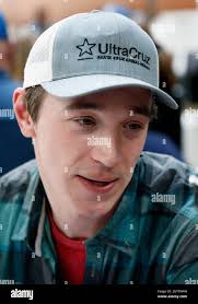 Iditarod Trail Dog Sled Race musher Matt Hall at the Dena'ina Center in  Anchorage Alaska