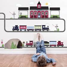 Maybe you would like to learn more about one of these? Train Wall Decal 2 Freight Train Wall Decals Train Station Tunnel Straight Curved Rr Track Eco Friendly Fabric Train Decals Color 2 In 2021 Train Bedroom Train Theme Bedrooms Bedroom Themes