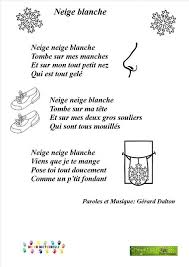 Neige Blanche Comptines Chanson Noel Maternelle Chansons Comptines