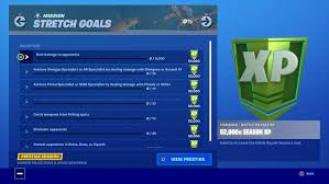 fortnite chapter 2 season 1 stretch goals challenges focus