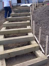 This tutorial on making landscape timber garden stairs helps guide you through this project. Diy Prince Crafts Landscape Timbers Garden Steps Garden Stairs