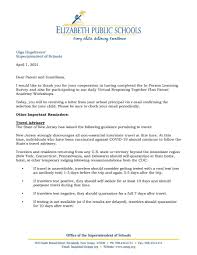 Los talleres virtuales están disponibles en inglés, español y creole. Letter To Parents Guardians Return To In Person Learning Update 4 1 21