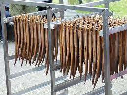 Smoked Eels Gerookte Paling Man Food Smoked Fish Smoke