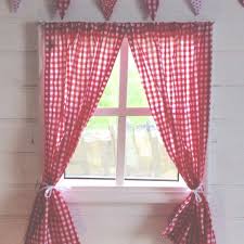 Valances are there to put emphasis on the beautiful view outside, not to cover the window as shades or draperies would. Gooseboose Kids Playhouse Curtains Red Gingham Includes Fittings Wendy House Summer House Buy Online In Angola At Angola Desertcart Com Productid 48238666