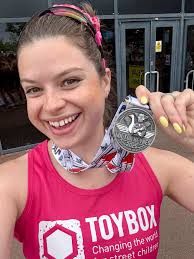 WE DID IT 😎 What an amazing day running for Team Toybox Relay team at  Milton Keynes Marathon Weekend 🥹 I am literally over the moon that I  smashed my 10K time