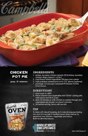 Warm Up Winter Recipes Cambells Recipes Recipes Chicken Pot Pie