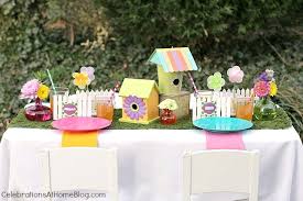 What a beautiful first birthday garden party theme with tons of ideas. Whimsical Kids Garden Party Ideas Celebrations At Home