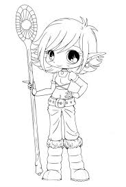 Cute Elf Coloring Pages Download 18 J Elves Woman Carrying A Stick Chibi Coloring Page Animal Coloring Pages Cartoon Coloring Pages Pikachu Coloring Page