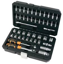 Ensemble complet de douilles et de clés, idéal pour la mécanique. Coffret A Douilles Magnusson 128 Pieces Castorama