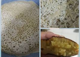 10 sdm terigu protein sedang, 1 sdm tepung tapioka, 250 ml susu cair / 1 kotak kecil, 1 butir telur, 2 sdm gula pasir, 1/2 sdt garam, 1/2 sdt soda kue, 1 sdm margarin cair, pewarna makanan secukupnya kalo ada, mentega/margarin, mesess, coklat, keju parut, susu kental manis. Resep Enak Martabak Manis Homemade Tanpa Ragi Yang Mantap