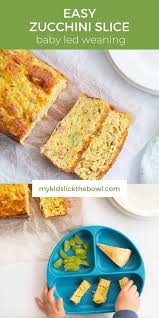 Zucchini Or Courgette Slice Is The Perfect Kid Food Recipe In 2020 Baby Led Weaning Recipes Food Weaning Recipes