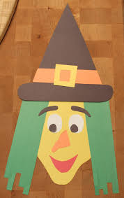 How to draw witch faces. Construction Paper Halloween Witch