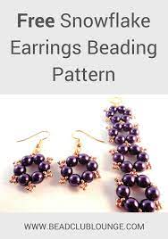 You will find beadwork patterns for necklaces, bracelets, holiday jewelry, and more. Snowflake Earrings Pattern Free Video Tutorial The Bead Club Lounge