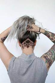 Triangle And Lotus Undercut Hairstyle Undercutbob Coiffures Rasees Coiffure Undercut Coiffure