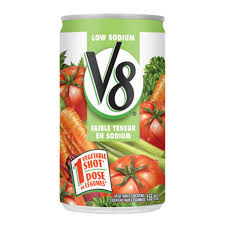 v8 vegetable juice low sodium 156 ml
