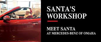 And maybe he would be driving a red mercedes as impractical as that seems considering all those gifts and the cute puppy with the red bow. Meet Santa Mercedes Benz Of Omaha