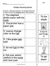 Multiple Meaning Words Worksheets And Puzzle Activity Multiple Meaning Words Worksheet Multiple Meaning Words Words