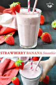 Strawberry Banana Smoothie The Seasoned Mom Recipe Strawberry Banana Smoothie Banana Smoothie Yogurt Recipes Healthy