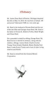 James D. Reed — McFadden & Hitchye Funeral Enterprises