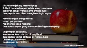 Puisi Lingkungan Bersih 4 Bait
