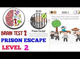 Brain Test 2 Prison Escape Level 2 Solution Or Walkthrough Youtube