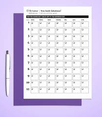 Printable Weight Loss Chart Template Of Blank Weight Loss