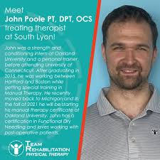 Meet our Team! John Poole PT, DPT, OCS