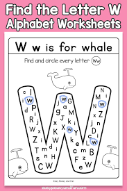 As we know that there are 26 letters of the alphabet. Find The Letter W Worksheets Easy Peasy And Fun Membership