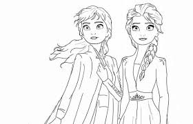 Desenhos para colorir, clique na imagem ao aparecer em outra janela, clique com o botão direito do mouse sobre a imagem e escolha a opção imprimir ou a opção salvar como que salva a imagem em seu computador. Desenhos Da Frozen 2 Para Colorir E Imprimir