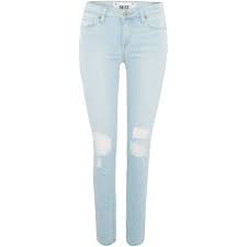 Paige Verdugo Ankle Skinny Jean In Lainey Destructed Light Wash Ripped Jeans Light Wash Skinny Jeans Destroyed Skinny Jeans