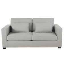 > divani 3 posti convertibili sono perfetti per coloro che invitano i propri ospiti a un divano dall'aspetto ordinario può essere trasformato in un comodo letto di notte e offrirti ulteriore spazio per dormire. Divano Letto 2 3 Posti In Cotone Grigio Chiaro Materasso 12 Cm Milano Maisons Du Monde