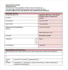 19 College Application Templates Pdf Doc Free