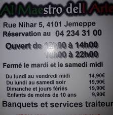 Del arte s'invite à la maison. Al Maestro Dell Arte Events Jemeppe Liege Belgium Menu Prices Restaurant Reviews Facebook
