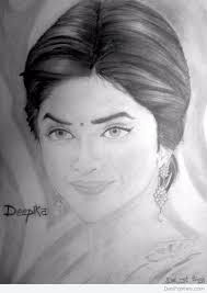 Drawing bollywood actress deepika padukone by #ayushtidkearts (ayush tidke). Pencil Sketch Of Deepika Padukone Desipainters Com
