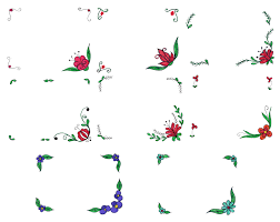 Garden roses paper floral design drawing free printable floral. 8 Flower Frame Drawing Png Transparent Onlygfx Com