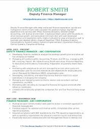 The role also involves carrying out other appropriate tasks delegated by the director of finance and. Finance Manager Resume Samples Qwikresume