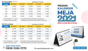 Cetak Kalender Poster Goresan