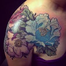 The blue lotus symbolizes learning, intelligence, wisdom, and knowledge. Purple Flowers Tattoos Designs