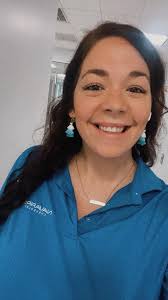 Wearing uniform with matching earrings