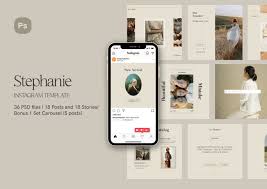 It will bring everyone who comes to your blog the wonderful holiday mood. Stephanie Psd Instagram Template In Social Media Templates On Yellow Images Creative Store