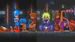 [02 Hentai Game Drain Mansion. Succbus Pixel animation erotic game.