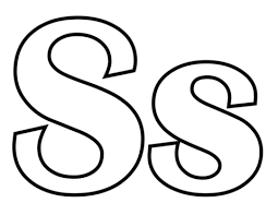 classic letter s coloring page free printable coloring pages