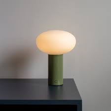 Mushroom Table Lamp By In Common With Mr 100006 In 2020 Lamp Green Table Lamp Glass Diffuser