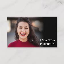 Having grown weary of responding to the same fan. Modern Actor Models Dancer Photo Horizontal Business Card Business Card Branding