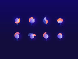 Futuristic Icons Set Icon Design Tree Icon Icon Set Design