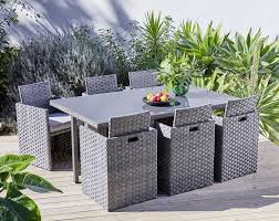 Le salon de jardin 4 places en résine tressée noir avec coussins en écru safi affiche un très joli design, il offre un excellent rapport qualité / prix et est. Carrefour Salon De Jardin Madang 6 Places Pas Cher Salon De Jardin Carrefour Iziva Com Salon De Jardin Carrefour Salon De Jardin Encastrable Jardins