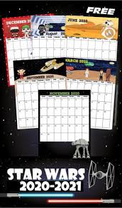 You can now get your printable calendars for 2021, 2022, 2023 as well as planners, schedules, reminders and more. Free Star Wars Calendar 2020 Printable