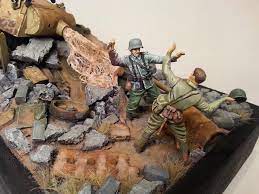 Perfeitos para dioramas, rpg e wargames. 1 35 Master Box Hand To Hand Diorama Completed Box Hand Diorama Master